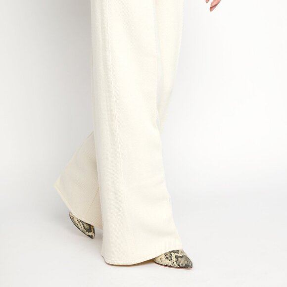 FORTE FORTE Wide Leg Pant in Ivory - Picture 4 of 6